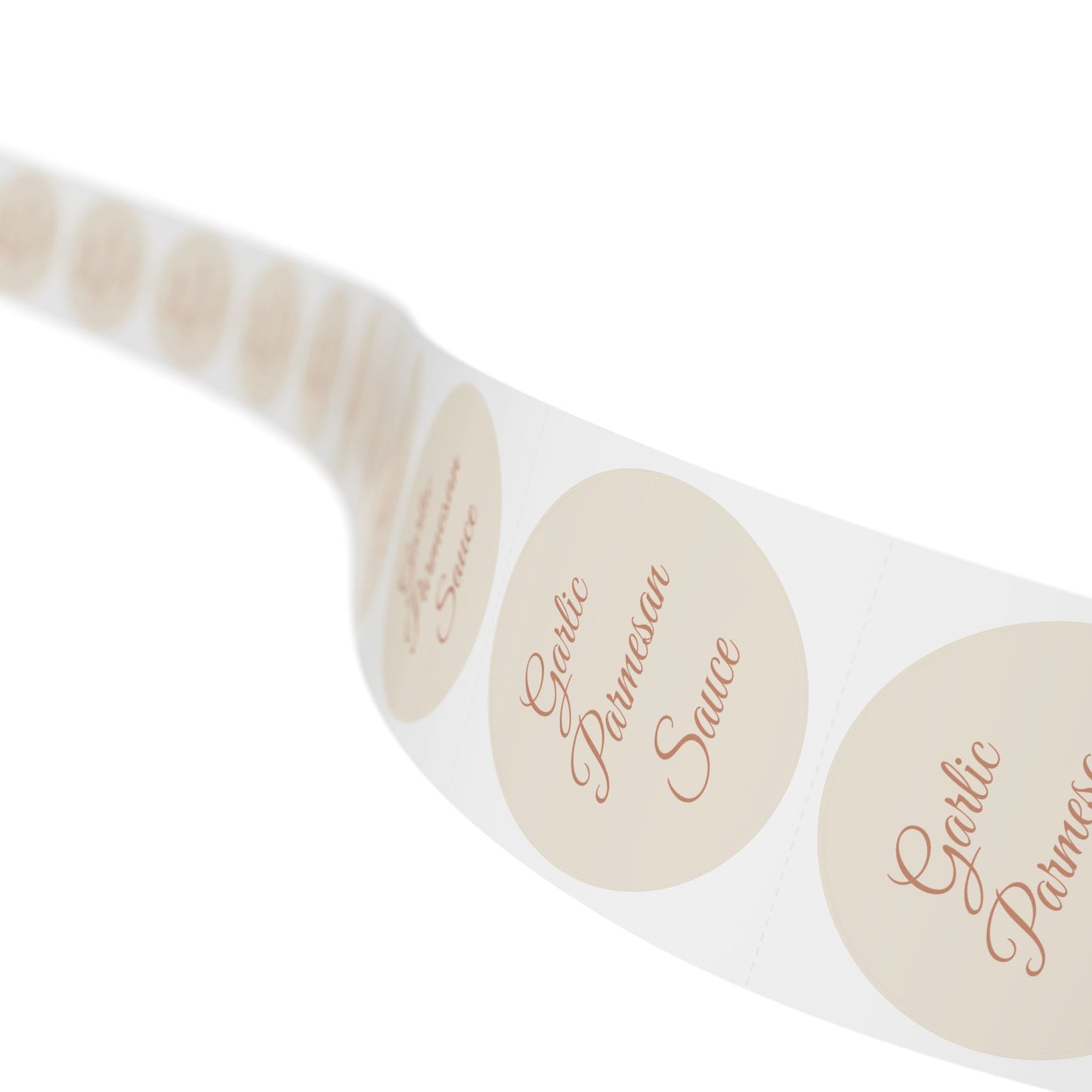 🧊 Garlic Parmesan Sauce 🧊 Round Sticker Label Rolls