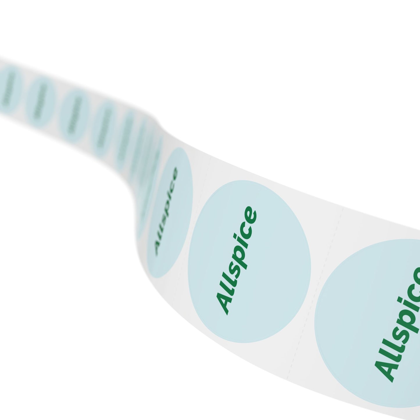 🧊 Allspice 🧊 Herbs and Spices - Round Sticker Label Rolls