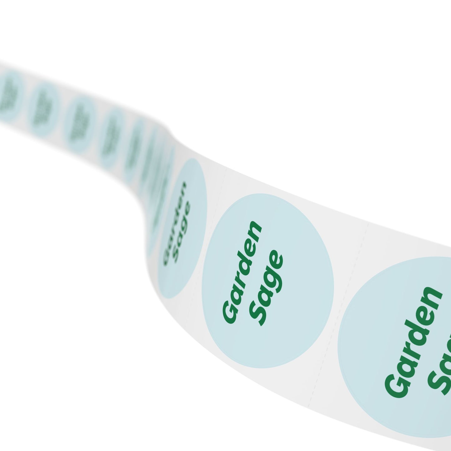 🧊 Garden Sage 🧊 Herbs and Spices - Round Sticker Label Rolls