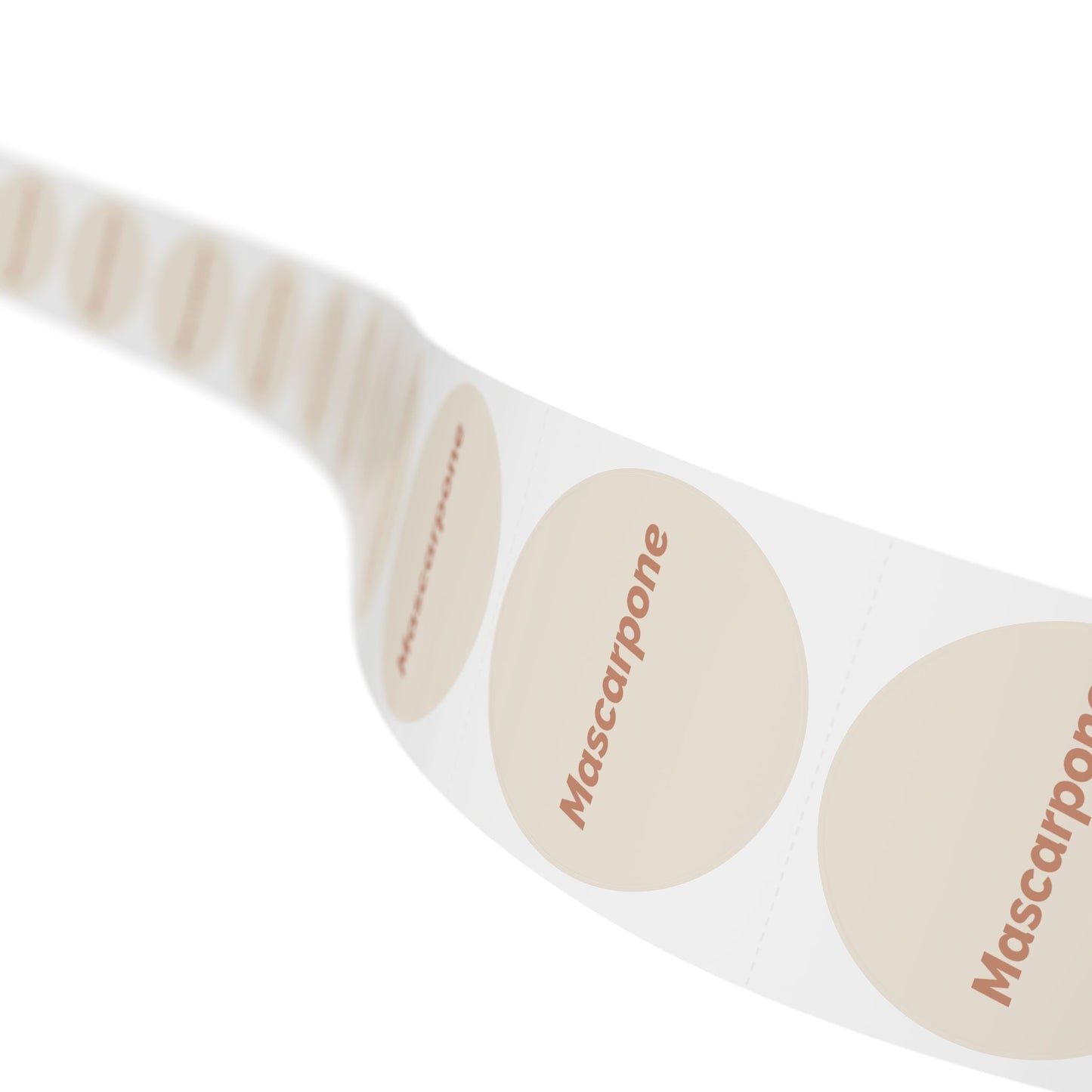 🧊 Mascarpone 🧊 Cheeses and Dips - Round Sticker Label Rolls