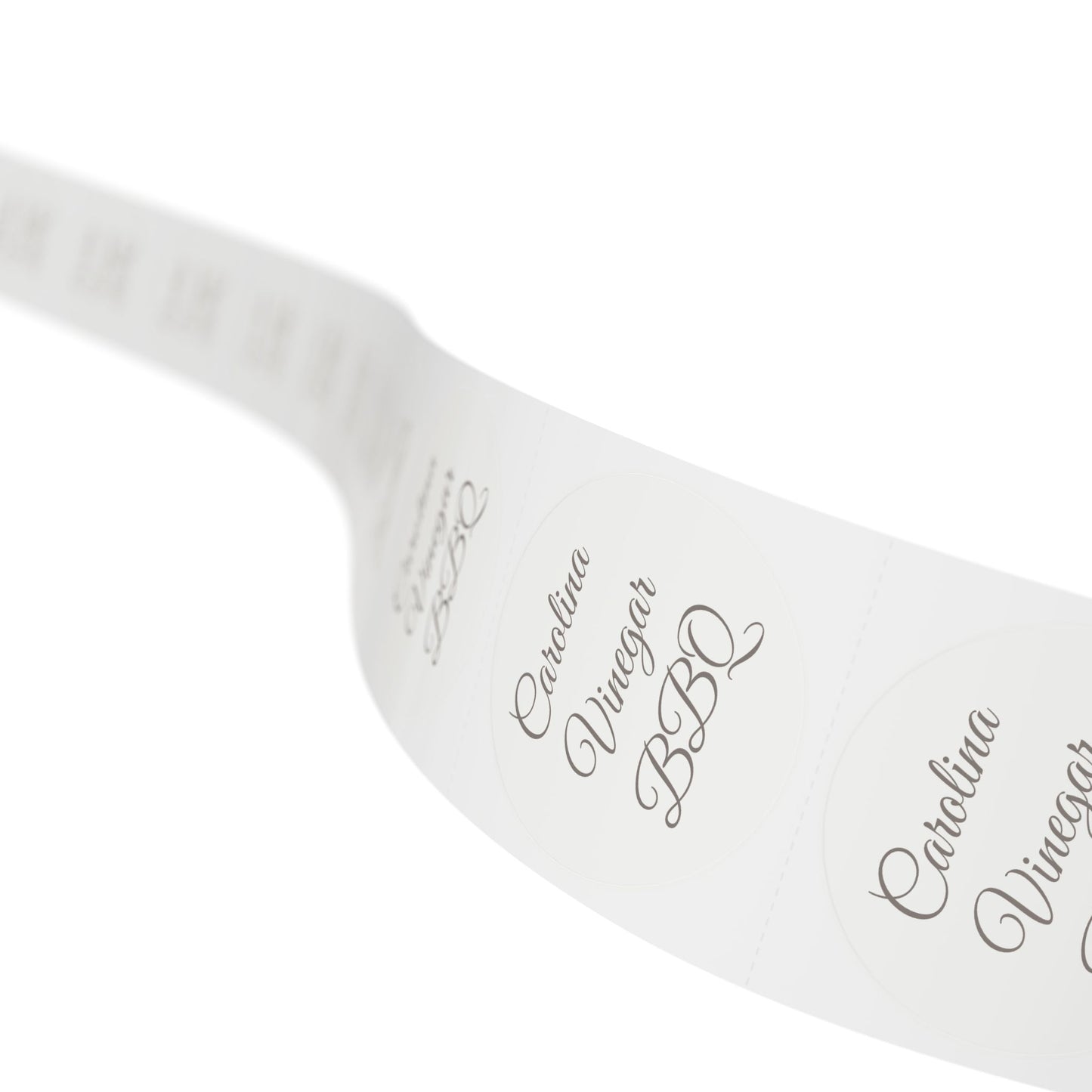 🧊 Carolina Vinegar Homemade BBQ Sauce 🧊 Round Sticker Label Rolls